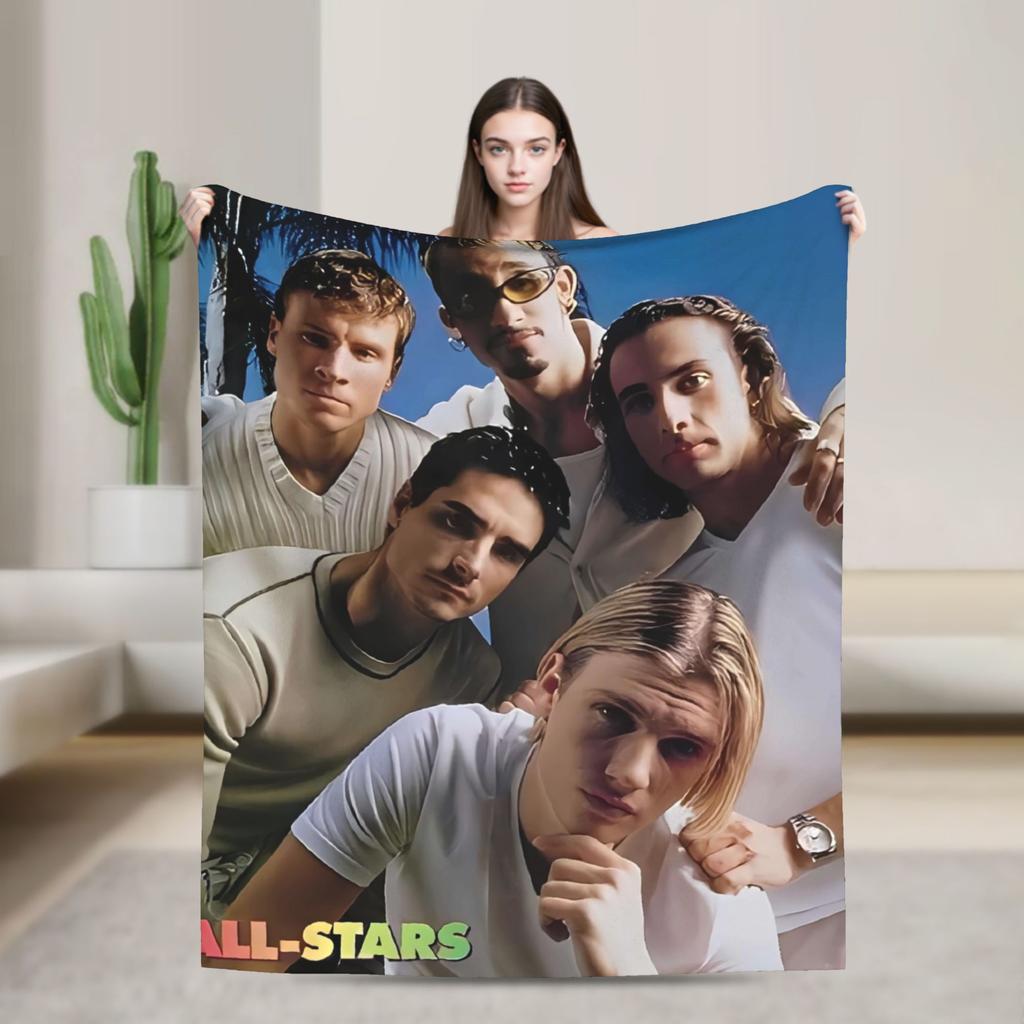 Backstreet Boys Fan Blankets Quality Super Warm Throw Blanket Winter Decorative Living Room Pattern Bedspread