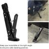 Qiilu Motorcycle Side Stand, Frames and Fittings, Crutches, Motorcycle Accessories, Side Support Bracket for Adjustable CNC Tripod Foot