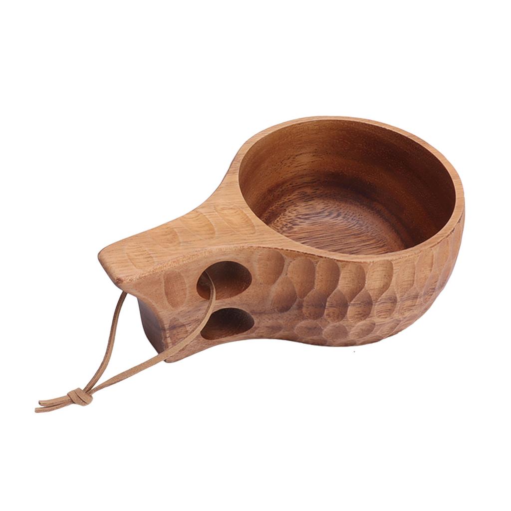 Dřevěný hrnek na čaj přenosný ruční vyřezávání přírodní hrnek na pití Dřevěný hrnek na kávu pro domácí restauraci