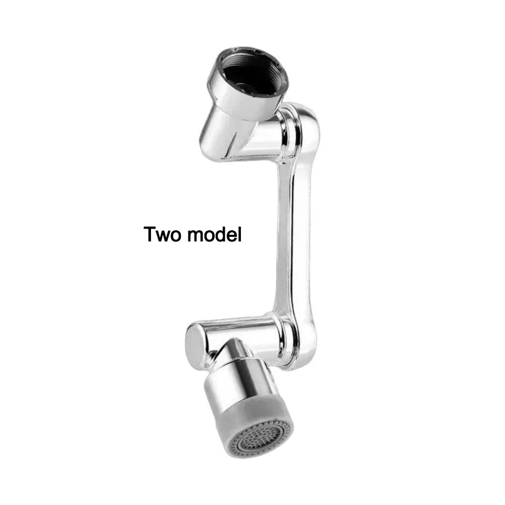 1080 Degree Swivel Faucet Extender Sprayer Head 2 Mode Splash Proof Water Faucet Aerator Water Saving Adjustable