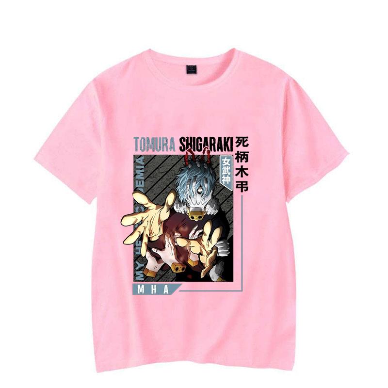 

Новые футболки с принтом Шигараки Томура Женские Мужские Повседневные Футболки с круглым вырезом Топ Летние Прохладные Аниме Свободные с коротким рукавом 4XL