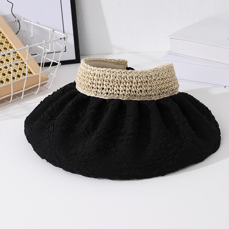 Summer Hat Women's Sunshade Sunscreen Sun Hat Summer Outdoor Breathable Knitting Small Face Brim