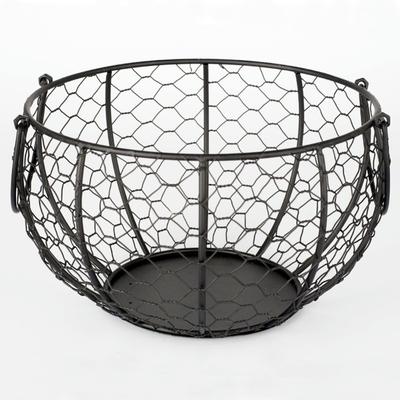 Snack Egg Storage Basket Fruit Holder Collection 1pc Kitchen Iron Black