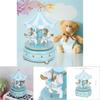 Karussell Spieluhr Geschenk Weihnachten Hochzeit Geburtstag Geschenk Deko Blau