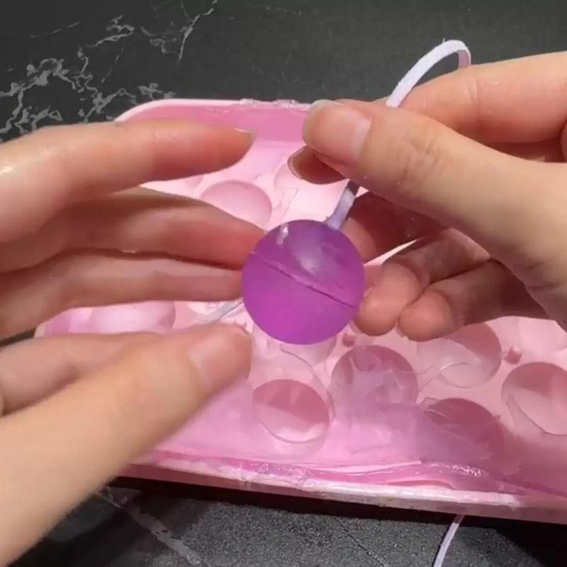 Silicone Ice Cube Ball With 18 Compartments And Lid Fruit Ice Cube Mold Silicone Ice Storage Box Easy To Demold