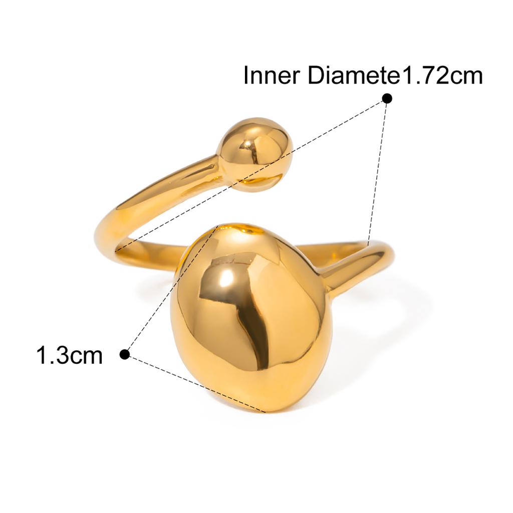 Yori Fashion Adjustable Corrugated Irregular Hollow Open Ring High Quality Exquisite Jewelry for Women