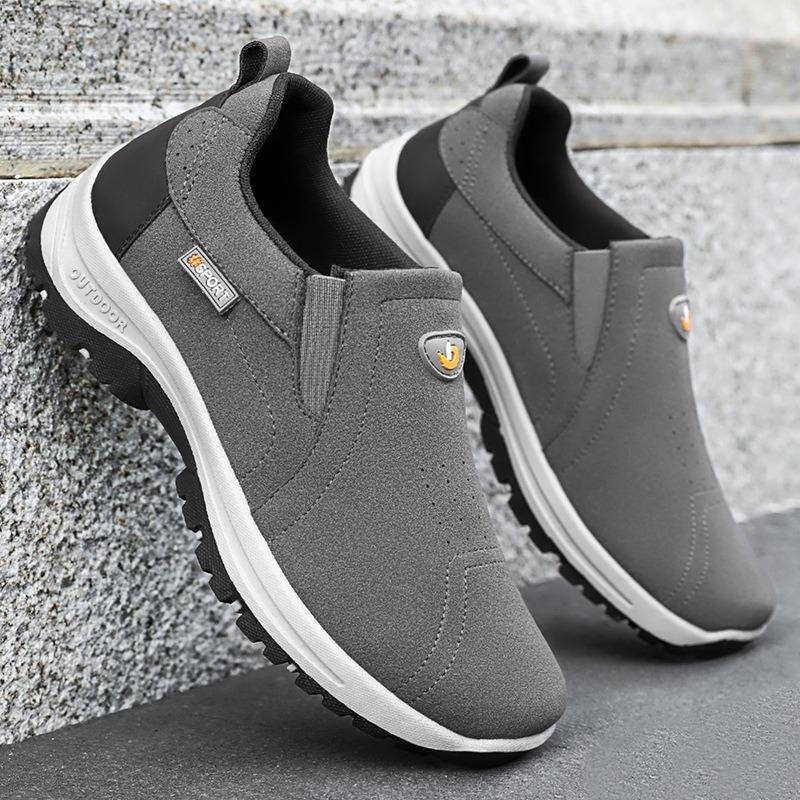 Shoes Men's Spring New Large-size Men's Shoes Solid Color Versatile Elderly Shoes Soft-soled Walking Casual Shoes