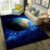 3D Univers Weltraum Galaxie Planet Stern Teppich Teppich für Zuhause Wohnzimmer Schlafzimmer Sofa Fußmatte Dekor,Kinderbereich Teppich Rutschfeste Bodenmatte