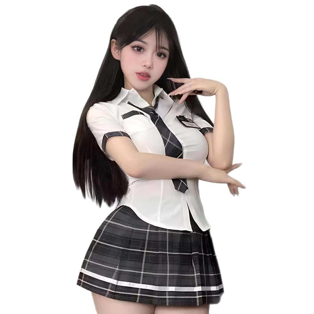 Sex Underwear Sexy JK Uniform Plaid Skirt Cosplay Hot Passion Clothes Sex Suit Underwear
