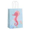 12pcs Mermaids Print Paper Gift Packaging Bag Ocean Themed Party Favors Bags with Handle Holiday Celebration Supplies