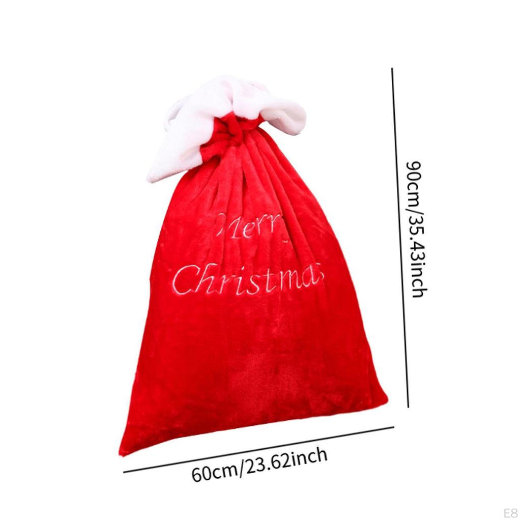 90x60cm Weihnachten Kordelzug Geschenktüte 35.4x23.6inch Leichtgewicht zum Einpacken von Geschenken Weihnachtsaufbewahrung