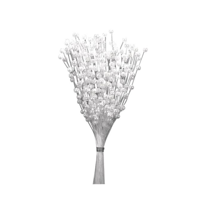 Bundle of Beads - 72 Pieces - White - 11 Cm - Mixed