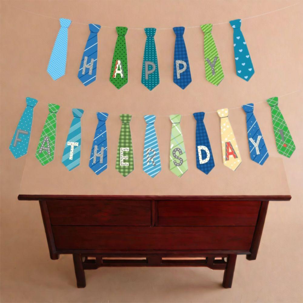 Paper Happy Father's Day Tie Banner Festival Father's Day Ornament  Father's Day Decor