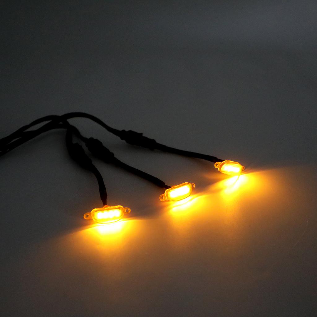 Areyourshop 3 Stück Bernstein Linse Bernstein LED Lampe Raptor Frontgrill Tagfahrlicht passend für Ford F-150