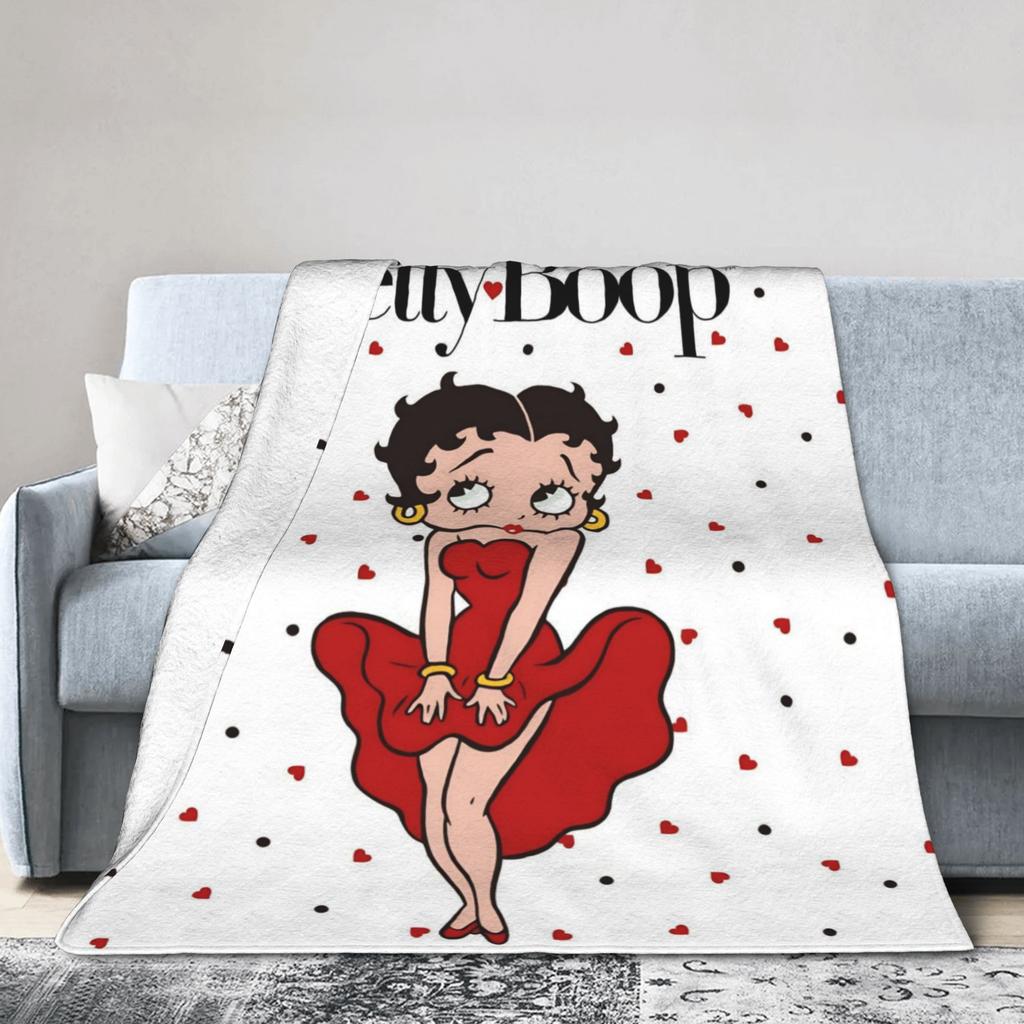 B-Bettys Boops Merch Blanket Super Soft Warm  Throw Blankets for Bed 50x60 Inches Multi-size Bedding Throws