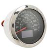85mm GPS Speedometer 0‑200MPH 0‑300KM H IP67 Waterproof Digital Colorful Backlight Odometer for RV BoatBlack