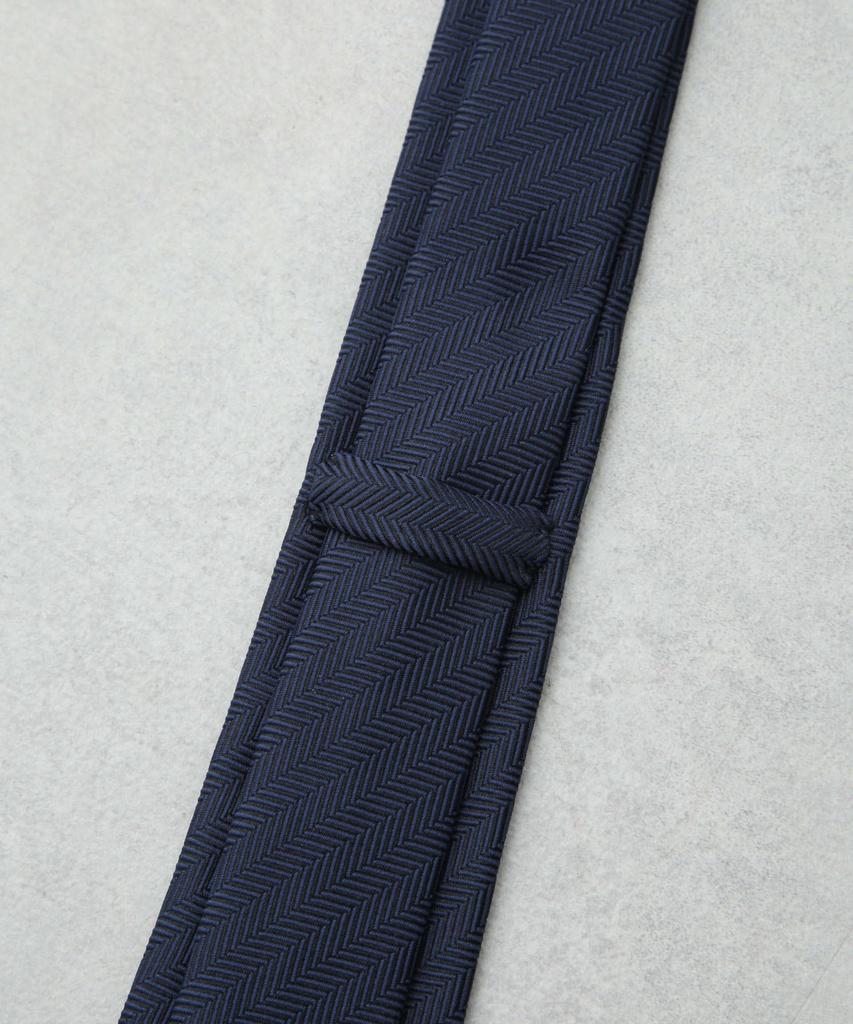 [Nano Universe] Kyoto Nishijin Washable Herringbone Solid Tie for Men F 103 Bordeaux 668-5242203