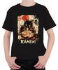 RAMEN! Black Cat Japan Anime Manga Noodles Retro Otaku Kawaii Kids T-Shirt