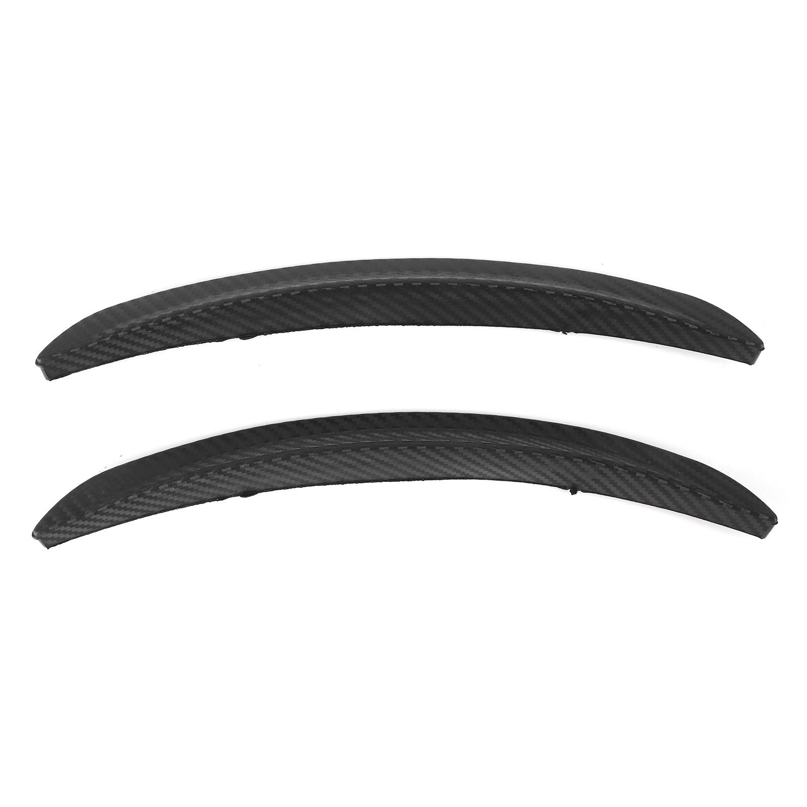 

2pcs 250mm9.84in Carbon Fiber Style Wheel Decor Strips Eyebrow Protector Universal