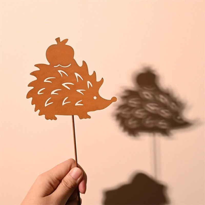 Metal Rusted Animal Garden Stake Art Crafts Statue Backyard Garden Yard Sidewalk Outdoor Backyard Decoration