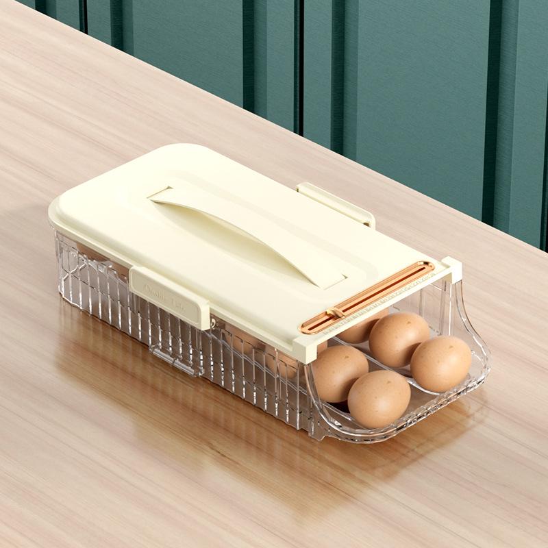 Food-Grade Sealed Egg Storage Box - Refrigerator Door Organizer