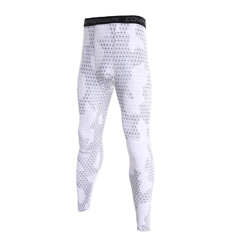 OEING Men's Quick-Dry Sports Compression Tights