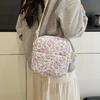 3pcs/set Students Cute Floral School Bag Women Casual Bookbag Travel Large Capacity Backpack with Crossbody Bag and Clutch Purse