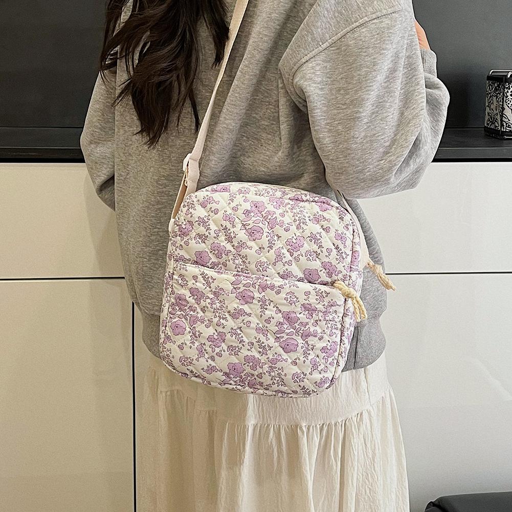 3pcs/set Students Cute Floral School Bag Women Casual Bookbag Travel Large Capacity Backpack with Crossbody Bag and Clutch Purse