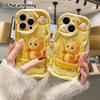 Phone Case: 2D Flat Design Suitable for iPhone 18 17 16 15 14 13 Pro Protective Case, Little Yellow Cat Fishing, Perfect Holiday Gift for Christmas an