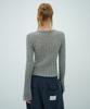 Obeodyupeulleeo Kid Mohair Flared Sleeve Knit_Grey