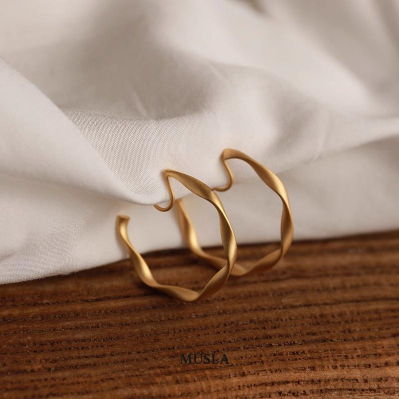 Musla Design Jewelry Cilp Earrings For Women Fashion Hoop Earrings Stud