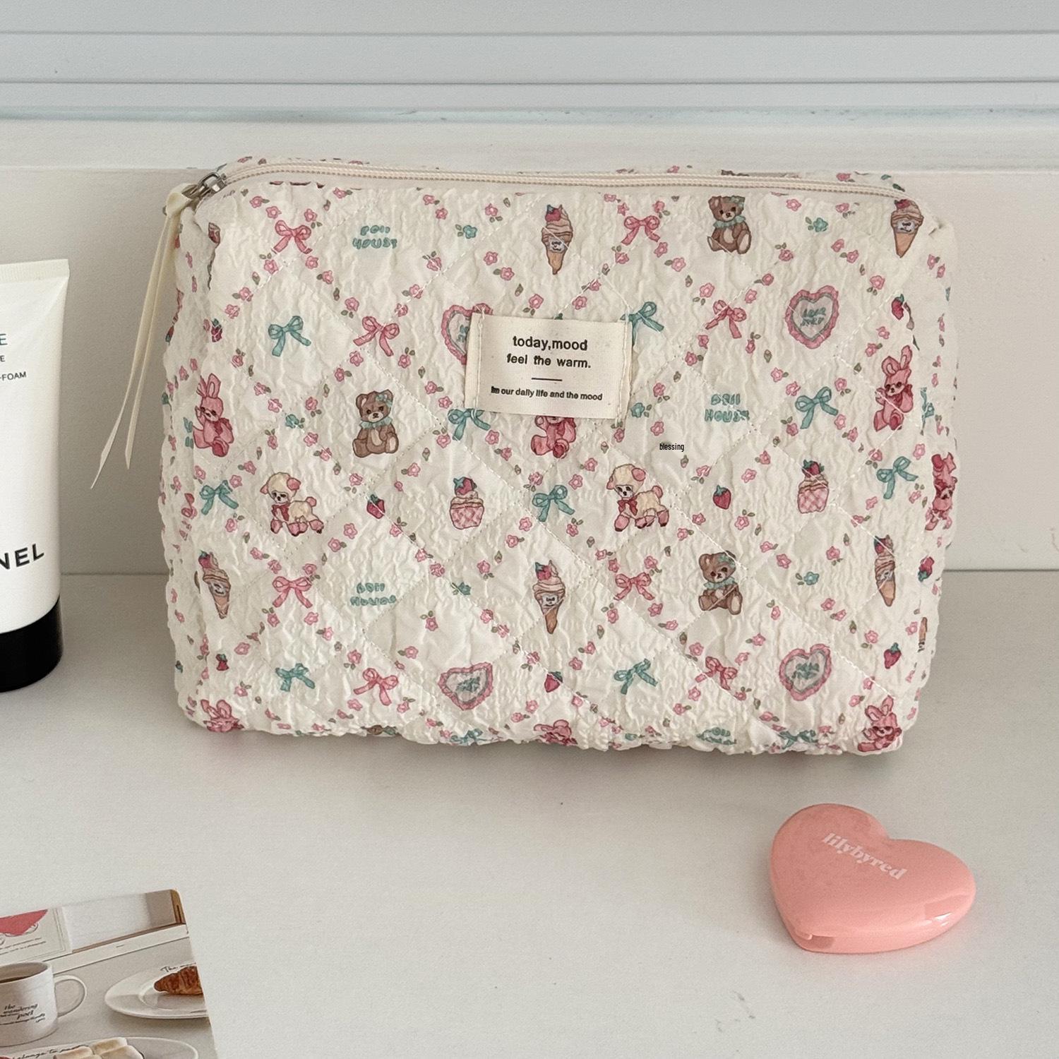 

Квіткова Мяу Косметичка: Велика місткість Мультяшна дорожня косметичка