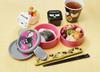 Skater Mini Sealable Storage Containers for Side Set of Bat City Sanrio Dishes, 130ml, 2, Badtz-Maru Stroll, MO1WAG-A