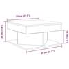 VidaXL Coffee Table Artisan Oak 55x55x30 Cm Engineered Wood, Side Table, Living Room Table, Side Table, End Table 856633