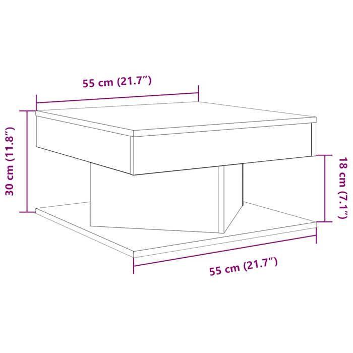VidaXL Coffee Table Artisan Oak 55x55x30 Cm Engineered Wood, Side Table, Living Room Table, Side Table, End Table 856633