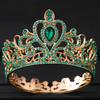 Grønne Krystall Tiaraer og Kroner Pannebånd for Kvinner Fest Strass Krone Brud Bryllup Hårpynt Smykker Krone Tiara