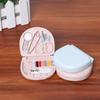 Nordic Style Mini Sewing Box Portable Small Sewing Kit Multi Functional Sewing Tools Combination Set Home Travel Sewing Supplies