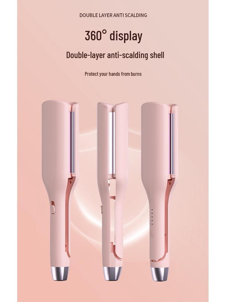 32mm V-Shaped Egg Roll Curling Iron for Large Waves & Rippled Curls