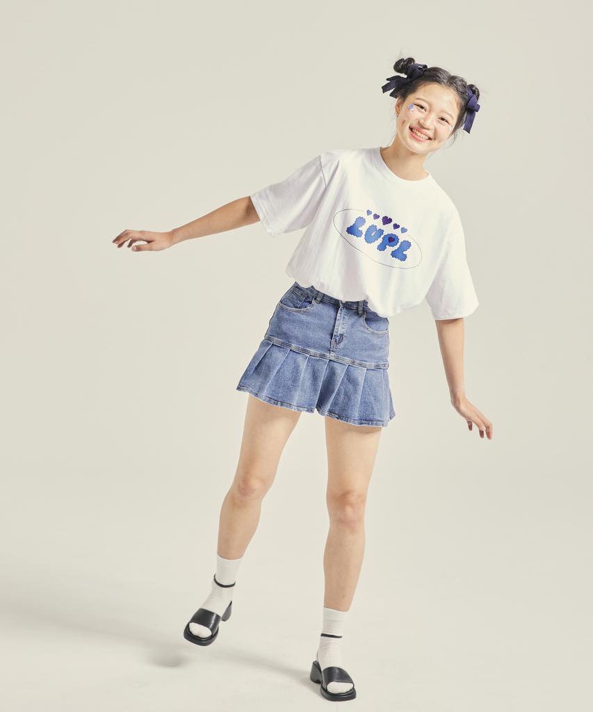 Leopeul Heart Logo T-Shirt White