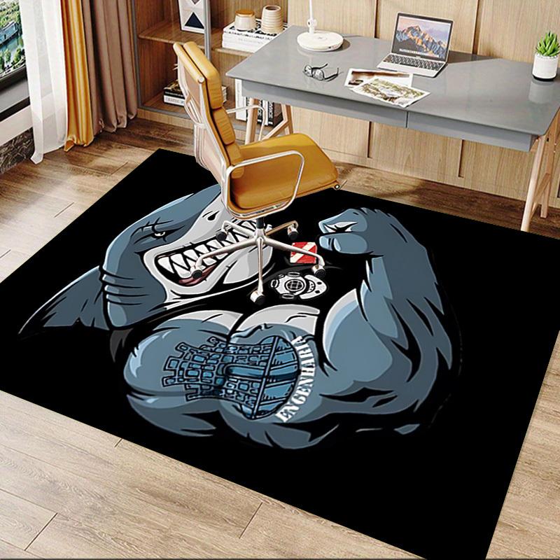 1pc SHARK DIVER Carpet, Office Rug Outdoor Mat Home Decor Area Carpet Festival