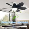 Intelligent Ceiling Fan with Light, Remote Control, Adjustable LED, 6 Blades, Ceiling Fan Installation, Hard Wired, 85V-265V Voltage, Lighting
