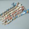 New Fashion Spring Summer Woman Handbag Accessory Part Chains Detachable Replacement Floral Silk Cotton Scarve Strap Women Chain