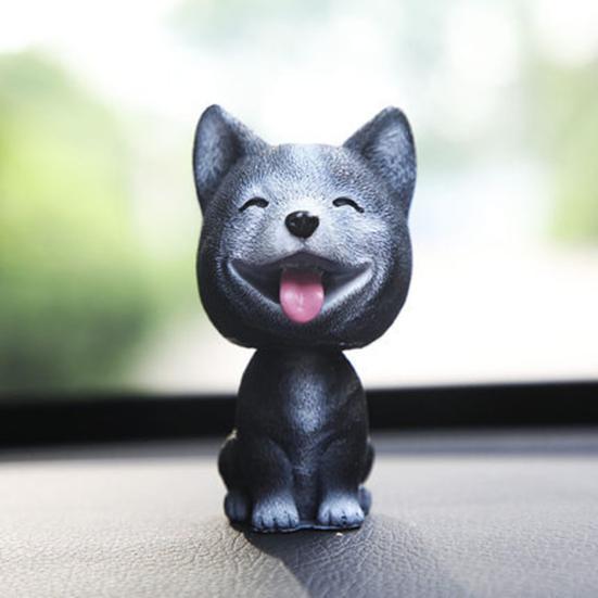 Lovely Swinging Head Puppy Car Simulation Dog Dashboard Interior Ornament Gift