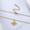 Celtic-Knot Pendant Clavicle Chain Unique Witch Knot Necklace for Women Birthday