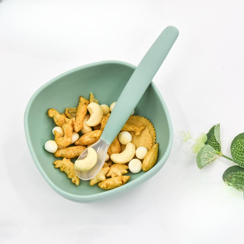 Cucchiaini Morbidi in Silicone per Neonati e Bambini Utensili per l'Alimentazione con Acqua per Neonati e Bambini Piccoli Cucchiaini Morbidi con Punta per Pappa di Riso e Zuppa