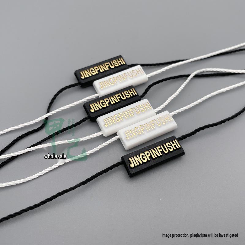 JINGPINFUSHI Fashion Universal Hot Stamping Hang Tag String