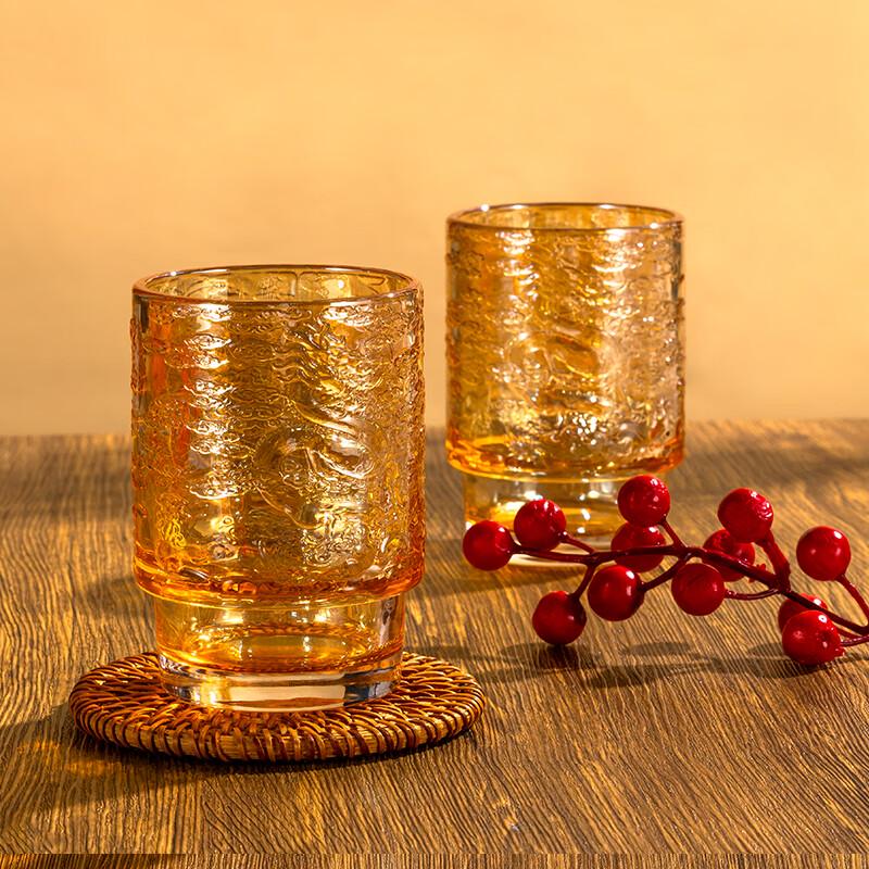 Xiaoyueya Dragon Glass Cup 2-Piece Gift Set