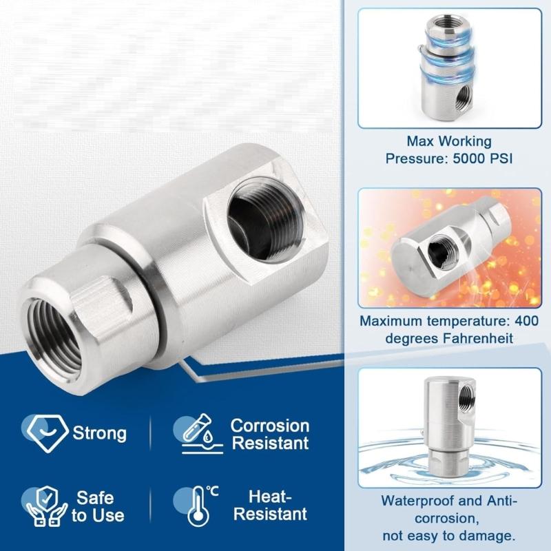 1/2Inch Hose Reel Swivel 5024-Ni-AL FXF Hose Reel Swivel Connector Heavy Duty Steel For Industrial Gardening