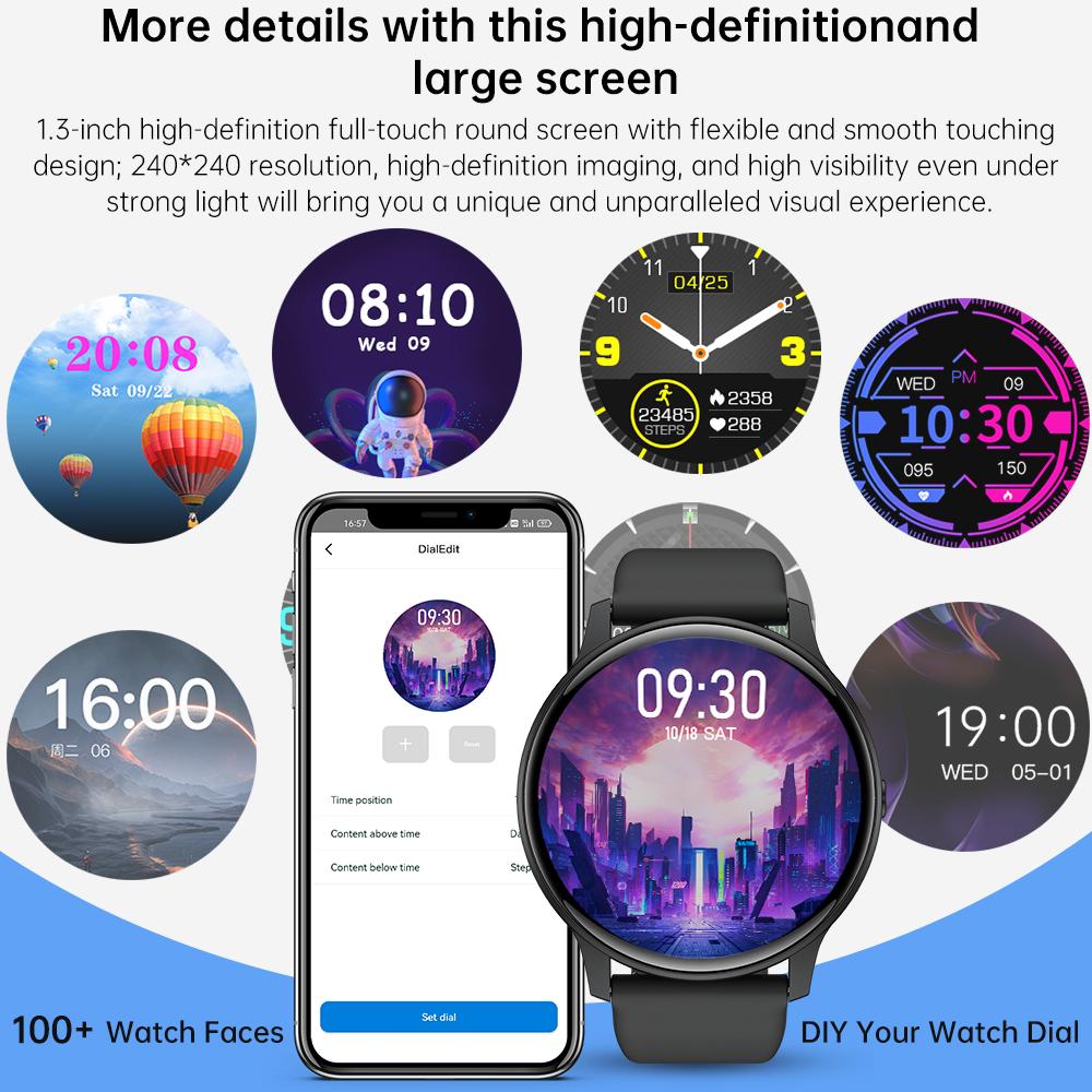 S40Z Smartwatch Men Women Bluetooth Call Smart Watch Waterproof Swim Health Monitoring Music Weather Watches