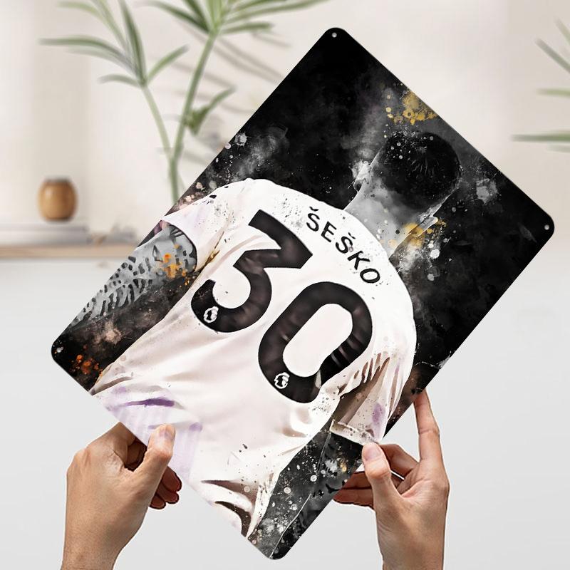 

Sesko Number 30 Art Metal Poster Customized Wall Art Retro Vintage Tinplate Signs for Man Cave Coffee Bar Accessories Desk Decor 7.9x11.8In(20x30cm)